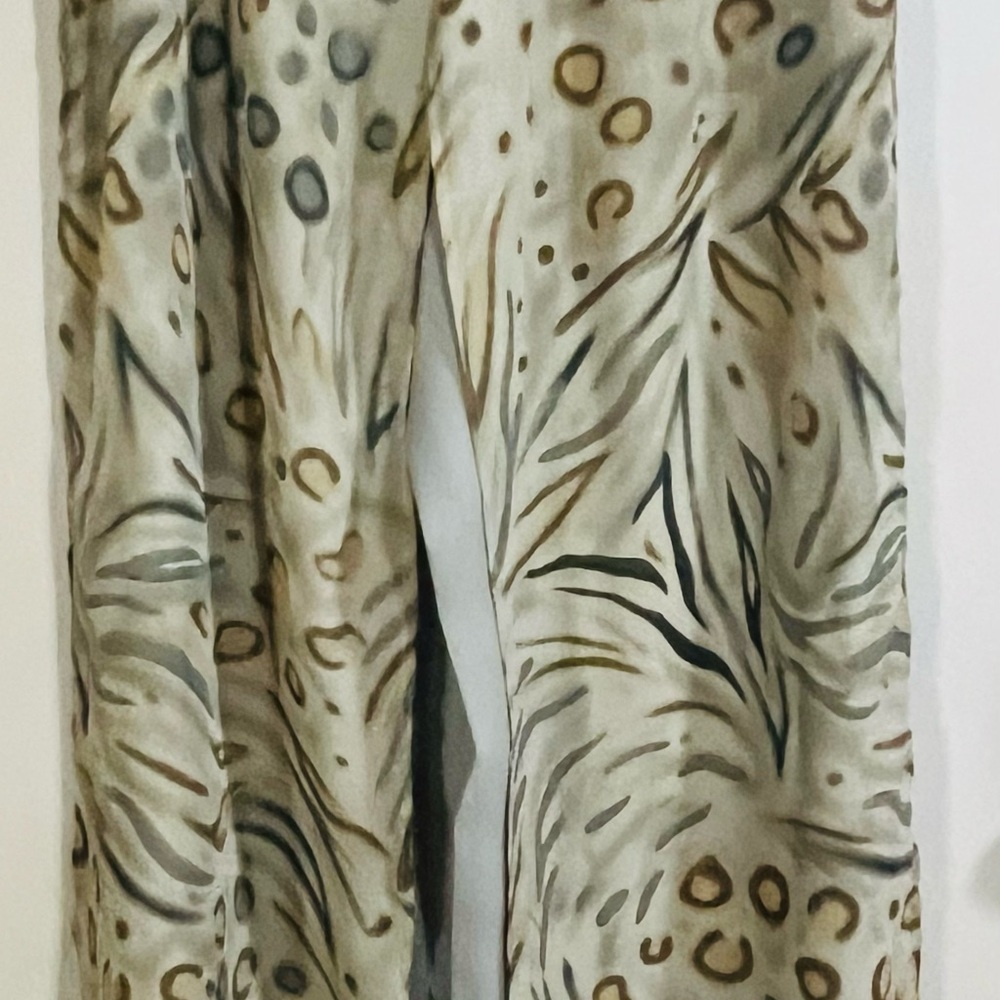 Gantos Tan Gray Loungewear Womens 14 Long Pants Zipper - Picture 2 of 7